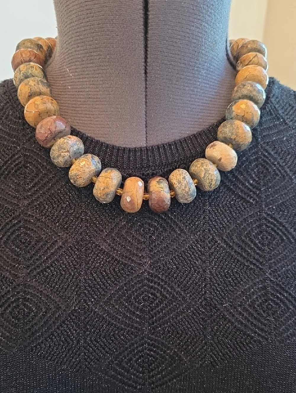 Agate Stone Chunky Necklace